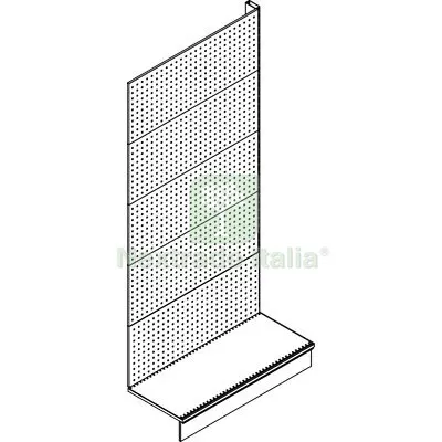 Estensione Scaffale a Parete Market Schienale Forato RAL 9016 CM 100 H.CM 215 CM 100x40xH215 — Ferramenta porte e finestre — rif. FERX.VIR8134131 Estensione Scaffale a Parete Market Schienale Forato RAL 9016 CM 100 H.CM 215 CM 100x40xH215 — Ferramenta porte e finestre — rif. FERX.VIR8134131