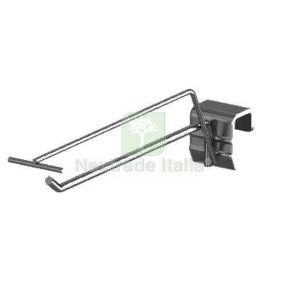 5PZ Gancio Portaprezzo x Barra Market Zincato MM 200 — Ganci, moschettoni e anelli — rif. FERX.VIR8134175