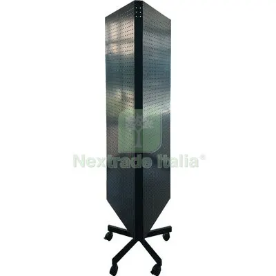Espositore Trifacciale Pannello Forato Nero CM 149X49X175 — Articoli per ufficio — rif. FERX.VIR8134215