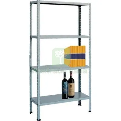 Scaffale Kit 4 Ripiani Aste Spezzate Prometal Vern Bianco CM 30X80 H.CM 151 CM 80x30x151 — Ferramenta porte e finestre — rif. FERX.VIR8134802