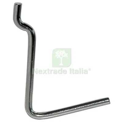 200PZ Gancio Uncino Acciaio x Pannello Espositivo Cromato N° 6 MM 38X53 — Ferramenta porte e finestre — rif. FERX.VIR8175025 200PZ Gancio Uncino Acciaio x Pannello Espositivo Cromato N° 6 MM 38X53 — Ferramenta porte e finestre — rif. FERX.VIR8175025