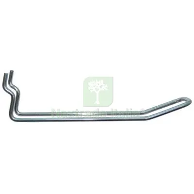 50PZ Gancio Doppio Acciaio x Pannello Espositivo Cromato I.MM 25 MM 150 — Ganci, moschettoni e anelli — rif. FERX.VIR8175515