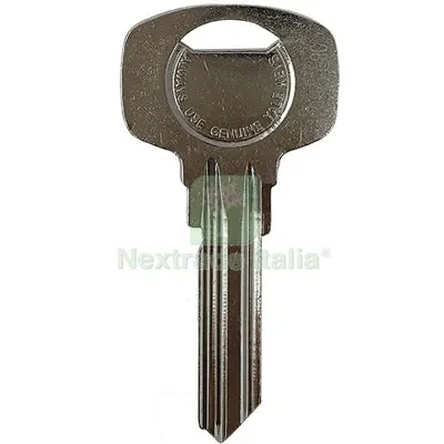 20PZ Chiave Piatta Yale 1008 DX 5 Perni Originale Ottone Nichelato Mat Ottone — Serrature e cilindri — rif. FERX.VIR8200032