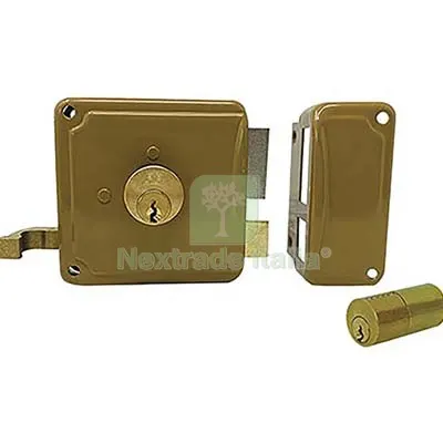 Serratura Legno Applicare P20 Facchinetti C.FISSO M2+TIRANTE E.MM 40 DX Fin Verniciata MN DX — Serrature e cilindri — rif. FERX.VIR8200139