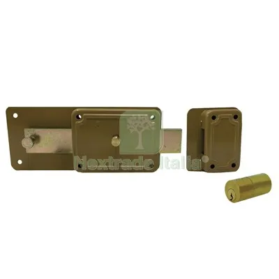 2PZ Serratura Ferroglietto P60 Fisso Facchinetti C.TONDO Fisso M6+POMOLO E.MM 50 Fin Verniciata — Serrature e cilindri — rif. FERX.VIR8200171 2PZ Serratura Ferroglietto P60 Fisso Facchinetti C.TONDO Fisso M6+POMOLO E.MM 50 Fin Verniciata — Serrature e cilindri — rif. FERX.VIR8200171