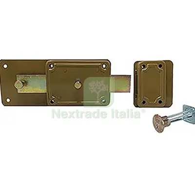 2PZ Serratura Ferroglietto P60 Staccato Facchinetti C.TONDO Staccato M6+POMOLO E.MM 60 Fin Verniciata — Serrature e cilindri — rif. FERX.VIR8200176