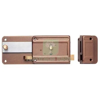 2PZ Serratura Ferroglietto 340 Iseo C.STACCATO M6+TIRANTE+POMOLO E.MM 50 Fin Verniciata — Serrature e cilindri — rif. FERX.VIR8205044