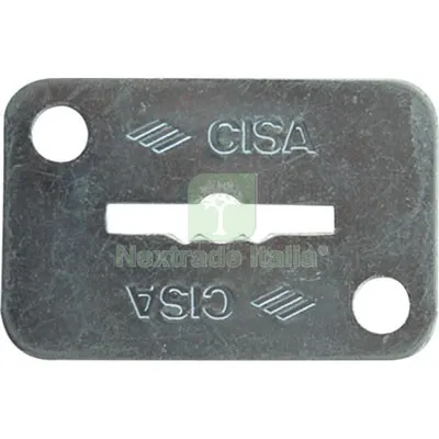 6PZ Mostrina Rettangolare Doppia Mappa 06124 02 Cisa Zincata MM 46X30 S MM 2 — Chiavi grezze e duplicati — rif. FERX.VIR8210193