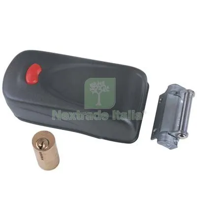 Serratura Metallo Applicare Elettrika 1A731 Cisa Zincata C.TONDO Fisso +PULSANTE E.MM 50/80 DX/SX e MM 50>80 — Serrature e cilindri — rif. FERX.VIR8210311