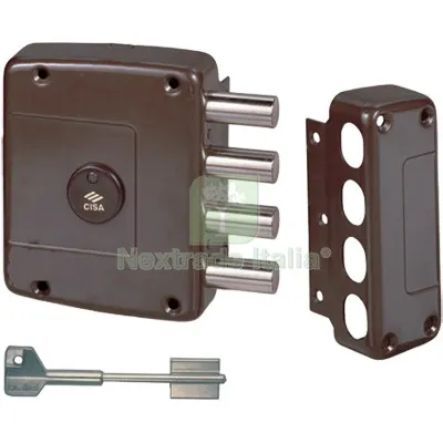 Serratura Legno Applicare 57152 Cisa DM M4 E.MM 64 DX Fin Verniciata MN DX — Serrature e cilindri — rif. FERX.VIR8210920 Serratura Legno Applicare 57152 Cisa DM M4 E.MM 64 DX Fin Verniciata MN DX — Serrature e cilindri — rif. FERX.VIR8210920