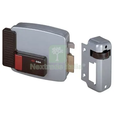 Serratura Legno Applicare Elettrica 11610 Cisa Vern C.STACCATO+SCR+PULSANTE E.MM 80 SX Fin Zincata MN SX — Serrature e cilindri — rif. FERX.VIR8211012