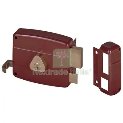 Serratura Legno Applicare 50121 Cisa C.TONDO Fisso M2+TIRANTE E.MM 70 DX — Serrature e cilindri — rif. FERX.VIR8211058