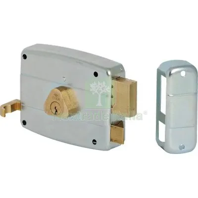 Serratura Legno Applicare 50521 Cisa C.TONDO Fisso M2+TIRANTE E.MM 60 SX Fin Zincata MN SX — Serrature e cilindri — rif. FERX.VIR8211090