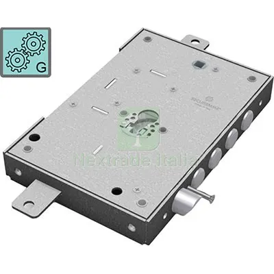 Serratura Metallo Applicare 2651 Securemme F.SAGOM M3 TRIPL+SCR IP.MM 28 E.MM 63 DX/SX Interasse Pistoni 28 — Serrature e cilindri — rif. FERX.VIR8211754