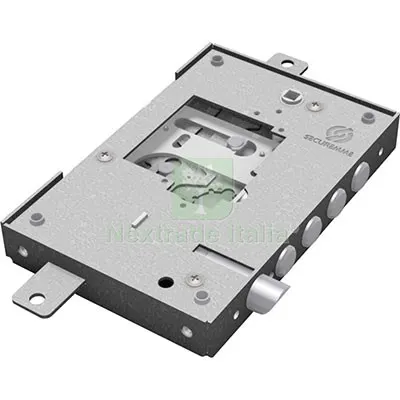 Serratura Metallo Applicare Nuda 2500 Securemme S/Cuore TRIPL+SCR IP.MM 28 E.MM 63 DX Interasse Pistoni 28 MN DX — Serrature e cilindri — rif. FERX.VIR8211760