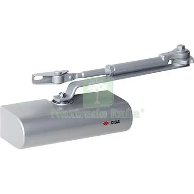 Chiudiporta a Cremagliera C1416 Cisa Vern Argento Forza 2/4 + Fermo Colore Argento Forza 2-4 — Ferramenta porte e finestre — rif. FERX.VIR8212521 Chiudiporta a Cremagliera C1416 Cisa Vern Argento Forza 2/4 + Fermo Colore Argento Forza 2-4 — Ferramenta porte e finestre — rif. FERX.VIR8212521