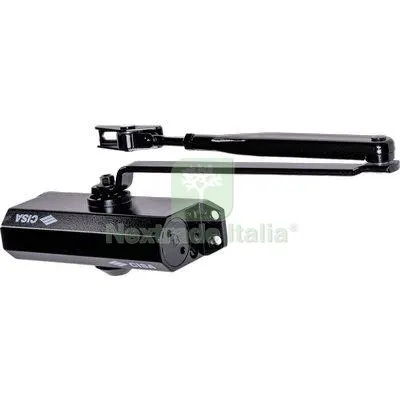 Chiudiporta Oleodinamico 604 Cisa Vern Nero Forza 2/4 Colore Nero Forza 2-4 — Ferramenta porte e finestre — rif. FERX.VIR8212523