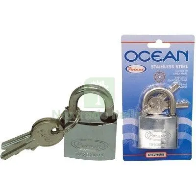Lucchetto Ocean 2700MB Potent Ottone Arco Acciaio Inox Chiavi 2 MM 50 Luce MM 29 — Lucchetti e catene — rif. FERX.VIR8212842 Lucchetto Ocean 2700MB Potent Ottone Arco Acciaio Inox Chiavi 2 MM 50 Luce MM 29 — Lucchetti e catene — rif. FERX.VIR8212842