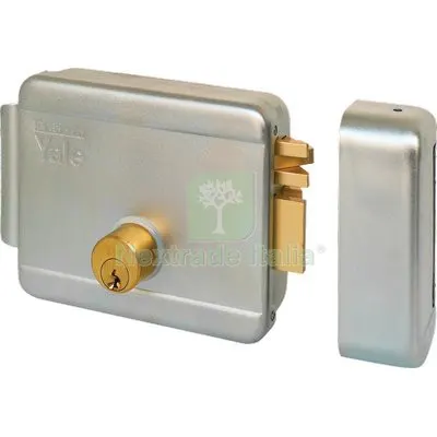 Serratura Cancello Applicare Elettrica 680 Yale Vern C.TONDO FISSO+SCR+TETT E.MM 50 DX — Serrature e cilindri — rif. FERX.VIR8213605