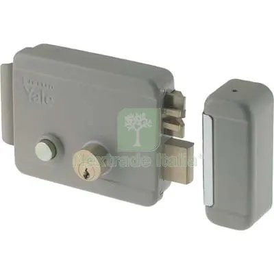 Serratura Cancello Applicare Elettrica 68880 Yale Vern C.TONDO Fisso M2+SCR+PULS+TETT E.MM 50 SX Fin Verniciata MN SX — Serrature e cilindri — rif. FERX.VIR8213659