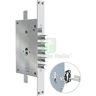Serratura Metallo Infilare 2951 PE-DM CR DM+F.SAGOM M2 TRIPL+SCR IP.MM 28 E.MM 68 DX/SX Interasse Pistoni 28 — Serrature e cilindri — rif. FERX.VIR8214135