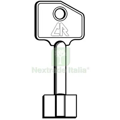 10PZ CHIAVE A POMPA CR ORIGINALE 12 OTTONE NICHELATO Mat Ottone — Chiavi grezze e duplicati — rif. FERX.VIR8214246