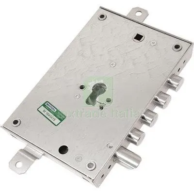 Serratura Metallo Applicare 85571AN Mottura F.SAGOM M2 TRIPL+SCR IP.MM 28 E.MM 63 DX SP.MM 10 Interasse Pistoni 28 MN DX — Serrature e cilindri — rif. FERX.VIR8214304