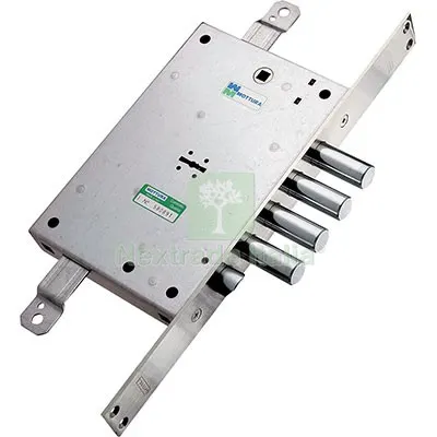 Serratura Metallo Infilare 52771 Mottura DM M4 TRIPL+SCR IP.MM 28 E.MM 63 DX/SX Interasse Pistoni 28 MN DX/SX — Serrature e cilindri — rif. FERX.VIR8214437
