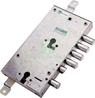 Serratura Metallo Applicare 85595 Mottura Doppio F.SAGOM M2 TRIPL+SCR IP.MM 28 E.MM 63 DX Interasse Pistoni 28 MN DX — Serrature e cilindri — rif. FERX.VIR8214444