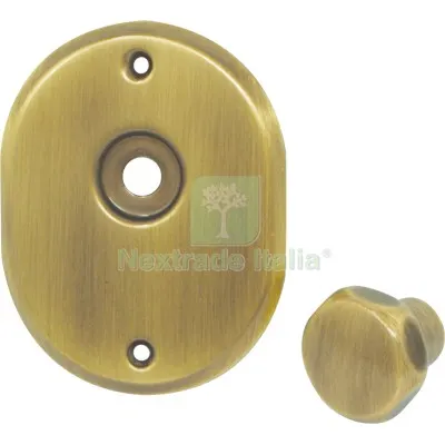 Mostrina e Pomolo x Cilindro + Perno 331L Cipierre MM 90X70 Ottone Brunito Fin Bronzata MM 70x90 — Serrature e cilindri — rif. FERX.VIR8214743