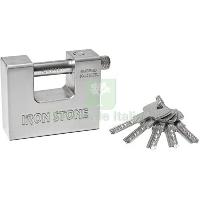 6PZ Lucchetto Antiscasso SSU-IS Ilsa Acciaio Carbonitrurato Cromato Chiavi 5 MM 94 KA2 Cfr KA2 — Lucchetti e catene — rif. FERX.VIR8220218