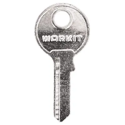 10PZ Chiave Piatta Lucchetto Workit Ottone Nichelato x 8222050/51 — Lucchetti e catene — rif. FERX.VIR8220240