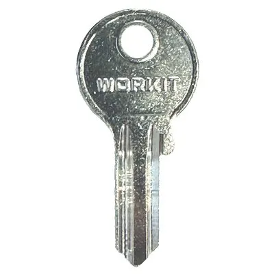 10PZ Chiave Piatta Lucchetto Workit Ottone Nichelato x 8222052/65/74 — Lucchetti e catene — rif. FERX.VIR8220241