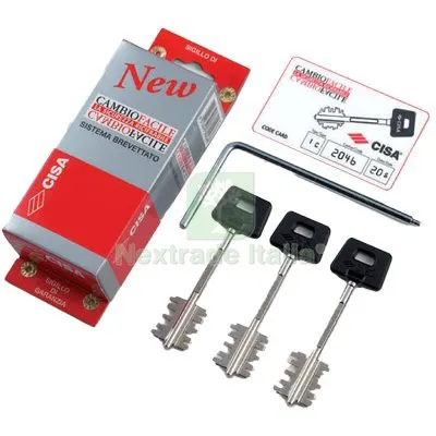 Cambio Cifratura NEW Cambio Facile 06520 Cisa 06520.50 x Serie 57665 DX/SX CH 3 MM 99 Gambo 44 — Serrature e cilindri — rif. FERX.VIR8231666