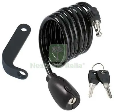 4PZ Antifurto Fune a Spirale Bici-Moto 2010 Ilsa Acciaio MM 6 CM 100 + Supporto — Elettroseghe e motoseghe — rif. FERX.VIR8232909 4PZ Antifurto Fune a Spirale Bici-Moto 2010 Ilsa Acciaio MM 6 CM 100 + Supporto — Elettroseghe e motoseghe — rif. FERX.VIR8232909
