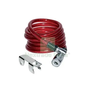 2PZ Antifurto Fune a Spirale Bici-Moto 87302 Ilsa Acciaio MM 8 CM 150 + Supporto — Elettroseghe e motoseghe — rif. FERX.VIR8232919 2PZ Antifurto Fune a Spirale Bici-Moto 87302 Ilsa Acciaio MM 8 CM 150 + Supporto — Elettroseghe e motoseghe — rif. FERX.VIR8232919