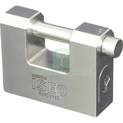 Lucchetto Antiscasso Clarus Iseo Acciaio Carbonitrurato Chiavi 3 MM 75 Luce MM 27x12,7 — Lucchetti e catene — rif. FERX.VIR8235092 Lucchetto Antiscasso Clarus Iseo Acciaio Carbonitrurato Chiavi 3 MM 75 Luce MM 27x12,7 — Lucchetti e catene — rif. FERX.VIR8235092