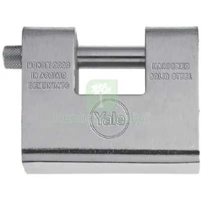 Lucchetto Antiscasso Y164 Yale Acciaio Carbonitrurato Chiavi 3 MM 84 — Lucchetti e catene — rif. FERX.VIR8236104 Lucchetto Antiscasso Y164 Yale Acciaio Carbonitrurato Chiavi 3 MM 84 — Lucchetti e catene — rif. FERX.VIR8236104
