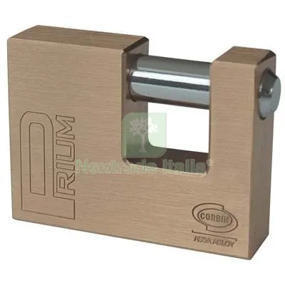 LUCCHETTO RETTANGOLARE YALE/CORBIN OTTONE CHIAVI 2 MM 70 LUCE MM 22x15 — Lucchetti e catene — rif. FERX.VIR8236170
