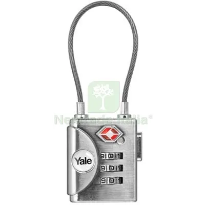 Lucchetto a Combinazione Yale Acciaio Arco Cavetto Acciaio MM 30 Luce MM 53 MM 32 — Lucchetti e catene — rif. FERX.VIR8237090 Lucchetto a Combinazione Yale Acciaio Arco Cavetto Acciaio MM 30 Luce MM 53 MM 32 — Lucchetti e catene — rif. FERX.VIR8237090