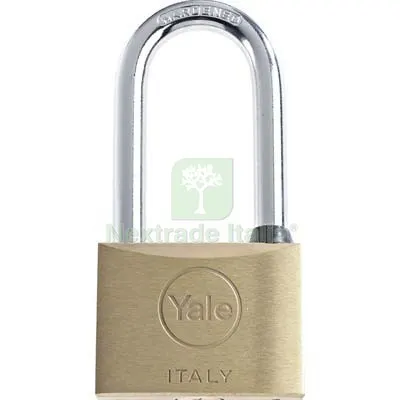 2PZ Lucchetto Arco Extralungo Yale Ottone Arco Cromato Chiavi 2 MM 40X66 Luce MM 66 — Lucchetti e catene — rif. FERX.VIR8237241 2PZ Lucchetto Arco Extralungo Yale Ottone Arco Cromato Chiavi 2 MM 40X66 Luce MM 66 — Lucchetti e catene — rif. FERX.VIR8237241