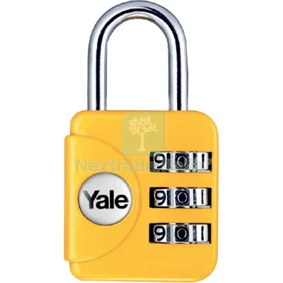 2PZ Lucchetto a Combinazione YP1 Yale Acciaio Verniciato Arco Cromato MM 28 Luce MM 21 — Lucchetti e catene — rif. FERX.VIR8237266
