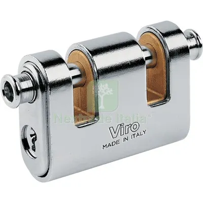 Lucchetto Antiscasso Corazzato 2 Luce Panzer Viro Ottone Acciaio Cromato Chiavi 3 MM 86 Luce MM 11,5x12 — Lucchetti e catene — rif. FERX.VIR8240003 Lucchetto Antiscasso Corazzato 2 Luce Panzer Viro Ottone Acciaio Cromato Chiavi 3 MM 86 Luce MM 11,5x12 — Lucchetti e catene — rif. FERX.VIR8240003