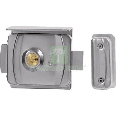 Serratura Cancello Applicare Elettrica V9083 Viro C.TONDO FISSO+ SCR E.50 a 80 MM DX/SX e MM 50>80 Fin Zincata — Serrature e cilindri — rif. FERX.VIR8240243
