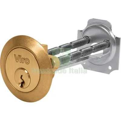 Cilindro Esterno Staccato 708 Viro Ottone Chiavi 3 MM 90 Max MM 46,5x90 — Serrature e cilindri — rif. FERX.VIR8240321 Cilindro Esterno Staccato 708 Viro Ottone Chiavi 3 MM 90 Max MM 46,5x90 — Serrature e cilindri — rif. FERX.VIR8240321
