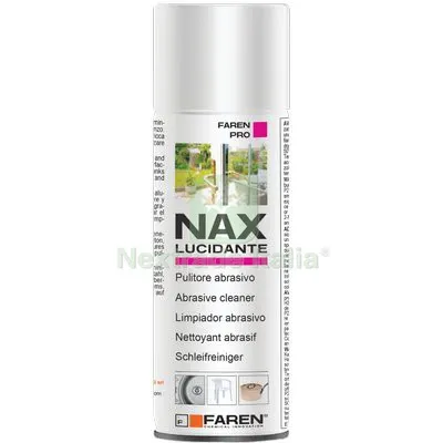 12PZ Pulitore Metalli Abrasivo Spray NAX Faren ML 200 — Bombolette e vernici spray — rif. FERX.VIR8250395 12PZ Pulitore Metalli Abrasivo Spray NAX Faren ML 200 — Bombolette e vernici spray — rif. FERX.VIR8250395