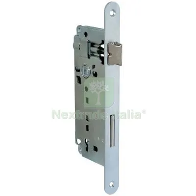 Serratura Patent B.TONDO Cromo Opaco 040T Bonaiti I.MM 90 F.MM 22 E.MM 50 Fin Cromopaca — Serrature e cilindri — rif. FERX.VIR8290060