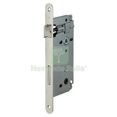 Serratura Patent B.TONDO Cromo Opaco 595 AGB Doppio Q. I.MM 90 F.MM 22 E.MM 50 Fin Cromo — Serrature e cilindri — rif. FERX.VIR8290229
