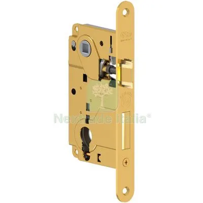 Serratura Legno Infilare Centro AGB B.T Ottonato F.MM 22 F.SAGOM M2+SCR+Q8 E.MM 50 Fin Ottonata i MM 85 — Serrature e cilindri — rif. FERX.VIR8290233