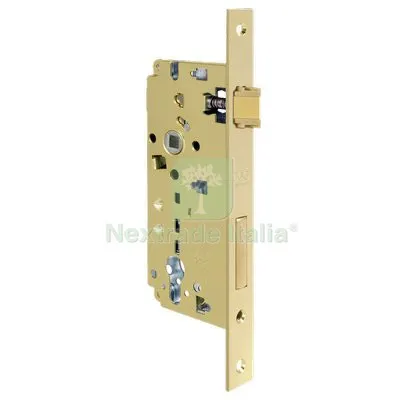 Serratura Legno Infilare 80852 AGB B.Q Ottonato F.MM 22 F.SAGOM M2+SCR+Q8 E.MM 40 Fin Ottonata i MM 85 — Serrature e cilindri — rif. FERX.VIR8290358